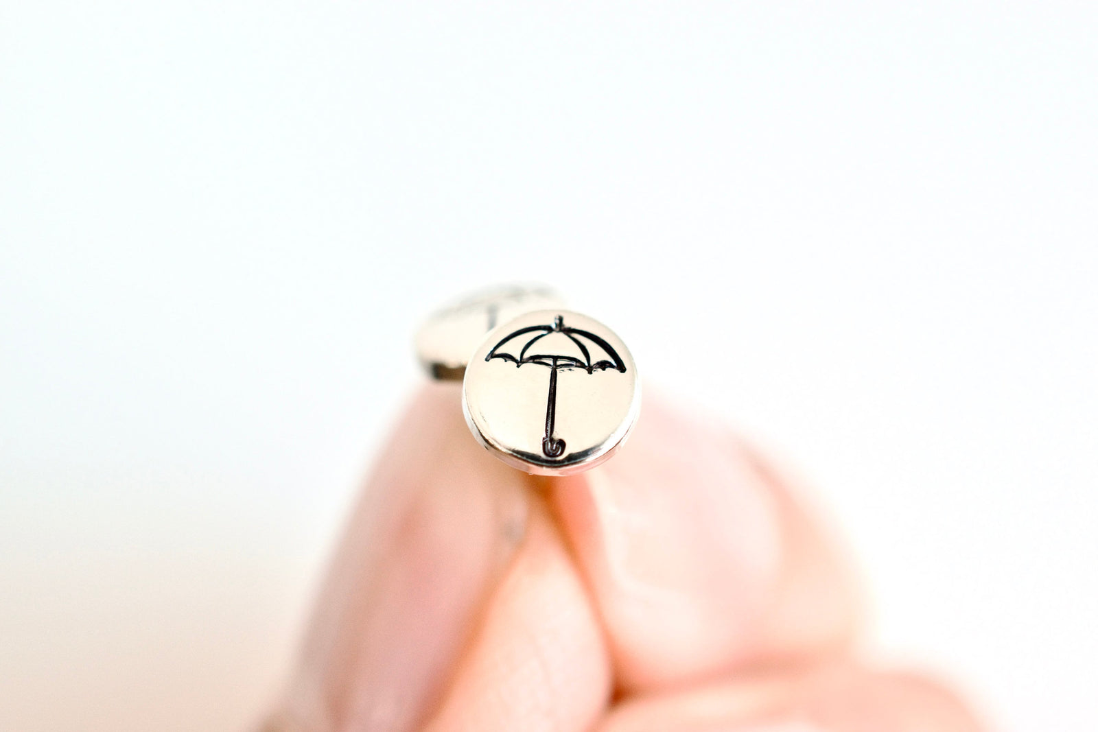 Umbrella Earrings - Sterling Stud Earrings