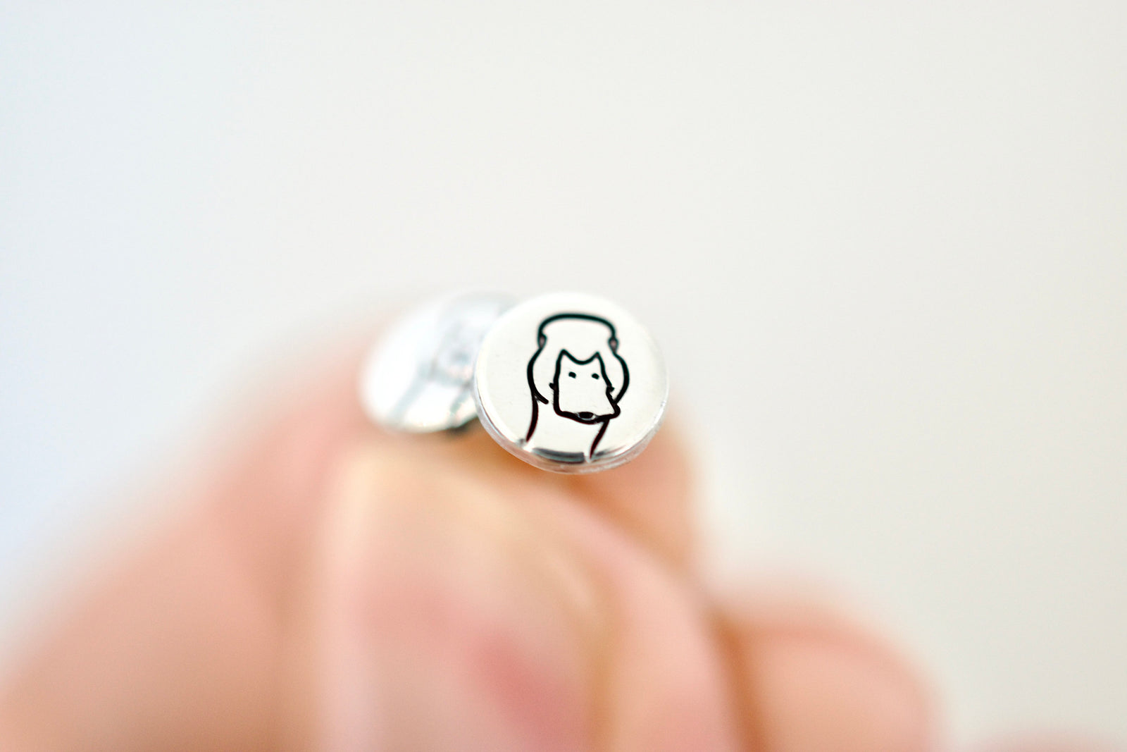 Duck Earrings - Sterling Stud Earrings - Animal Jewelry