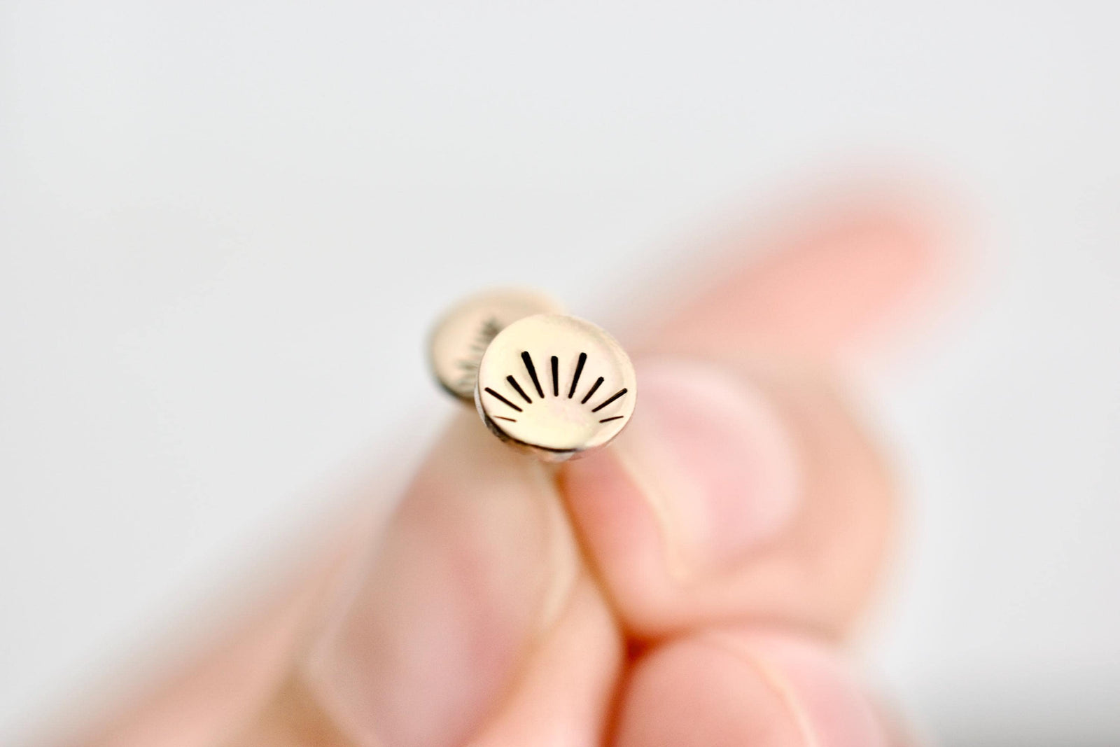 Sunset Earrings - Sterling Stud Earrings - Sunrise Sunburst Jewelry