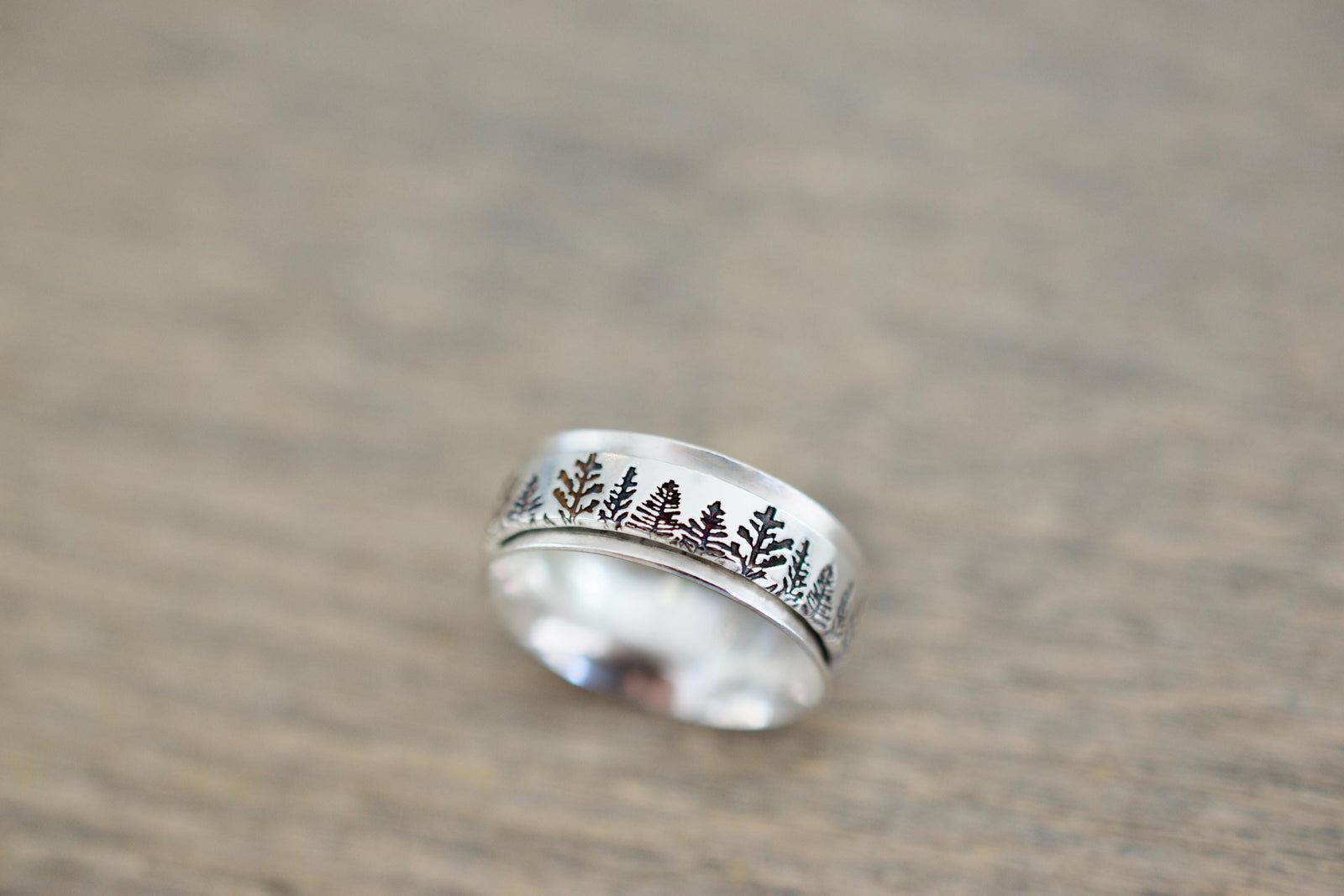 Forest Spinner Ring - Fidget Ring