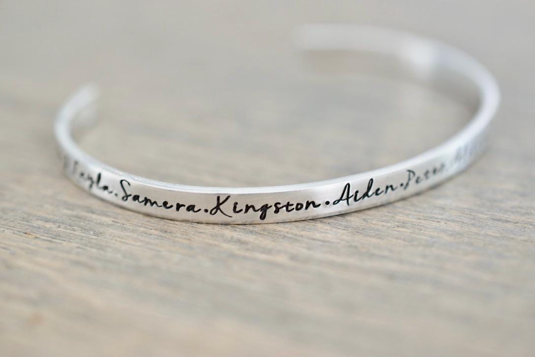 Personalized Name Bracelet - Custom Children, Grandkid Names