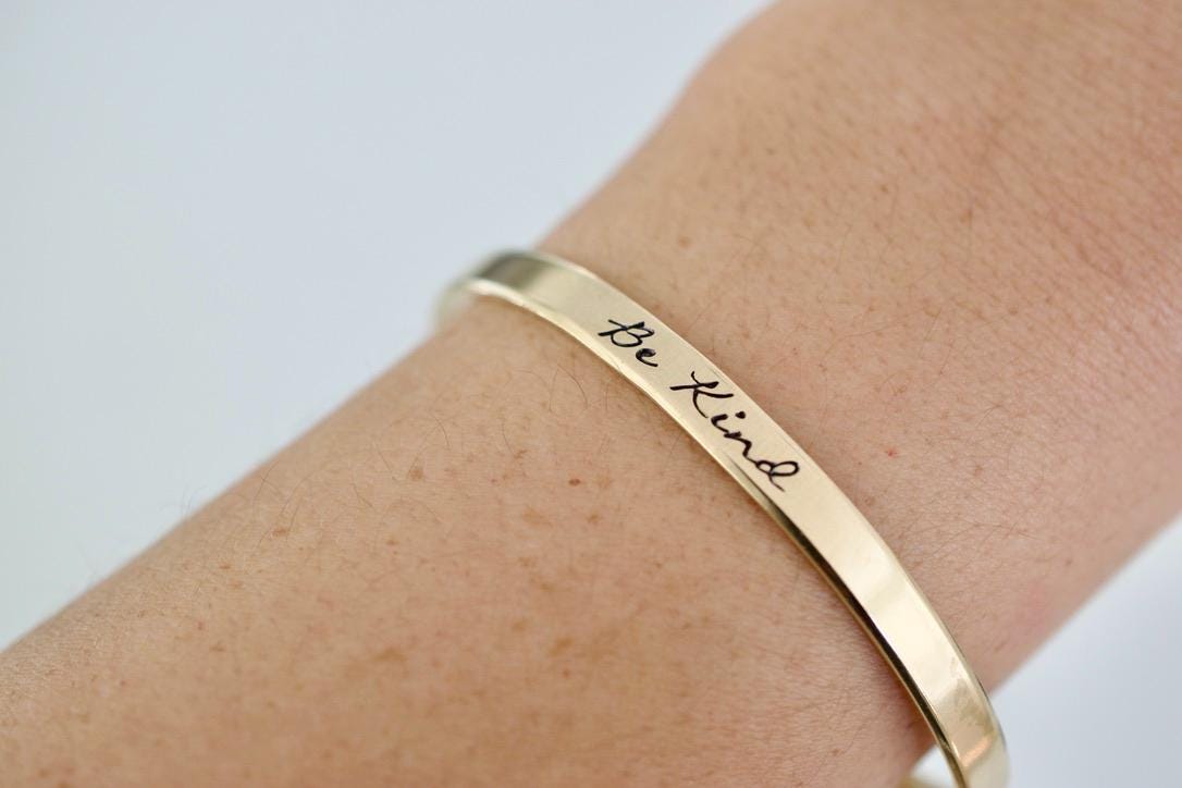 Be Kind Bracelet - Motivational Jewelry | Sterling Silver, Copper, Brass