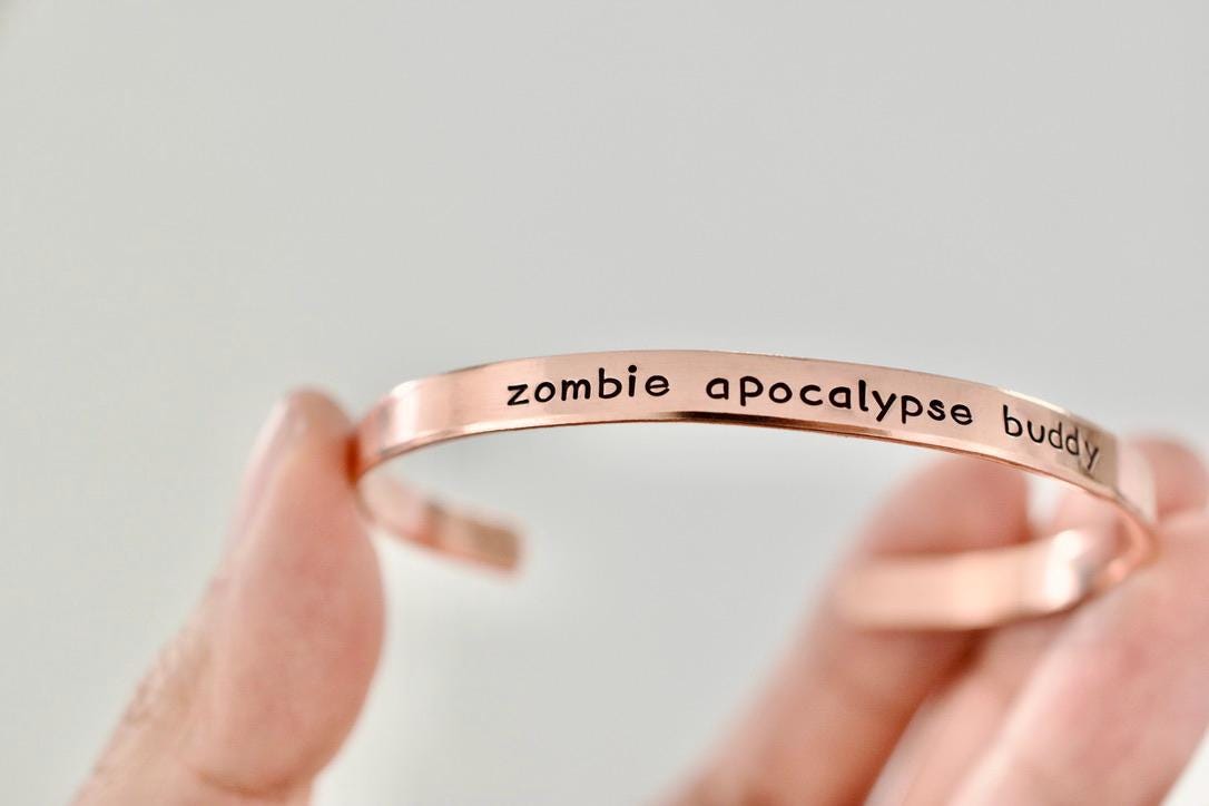 Zombie Apocalypse Buddy Bracelet - Sterling Friend Jewelry