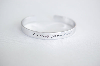 I carry your heart Cuff Bracelet