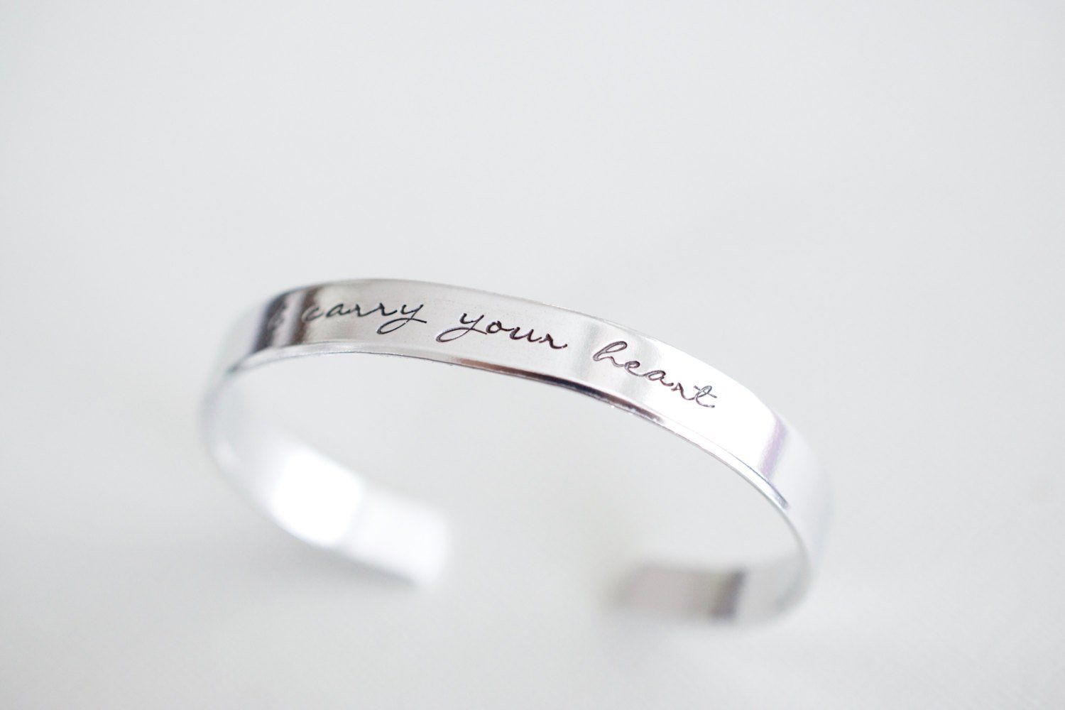 I carry your heart Cuff Bracelet , standing up