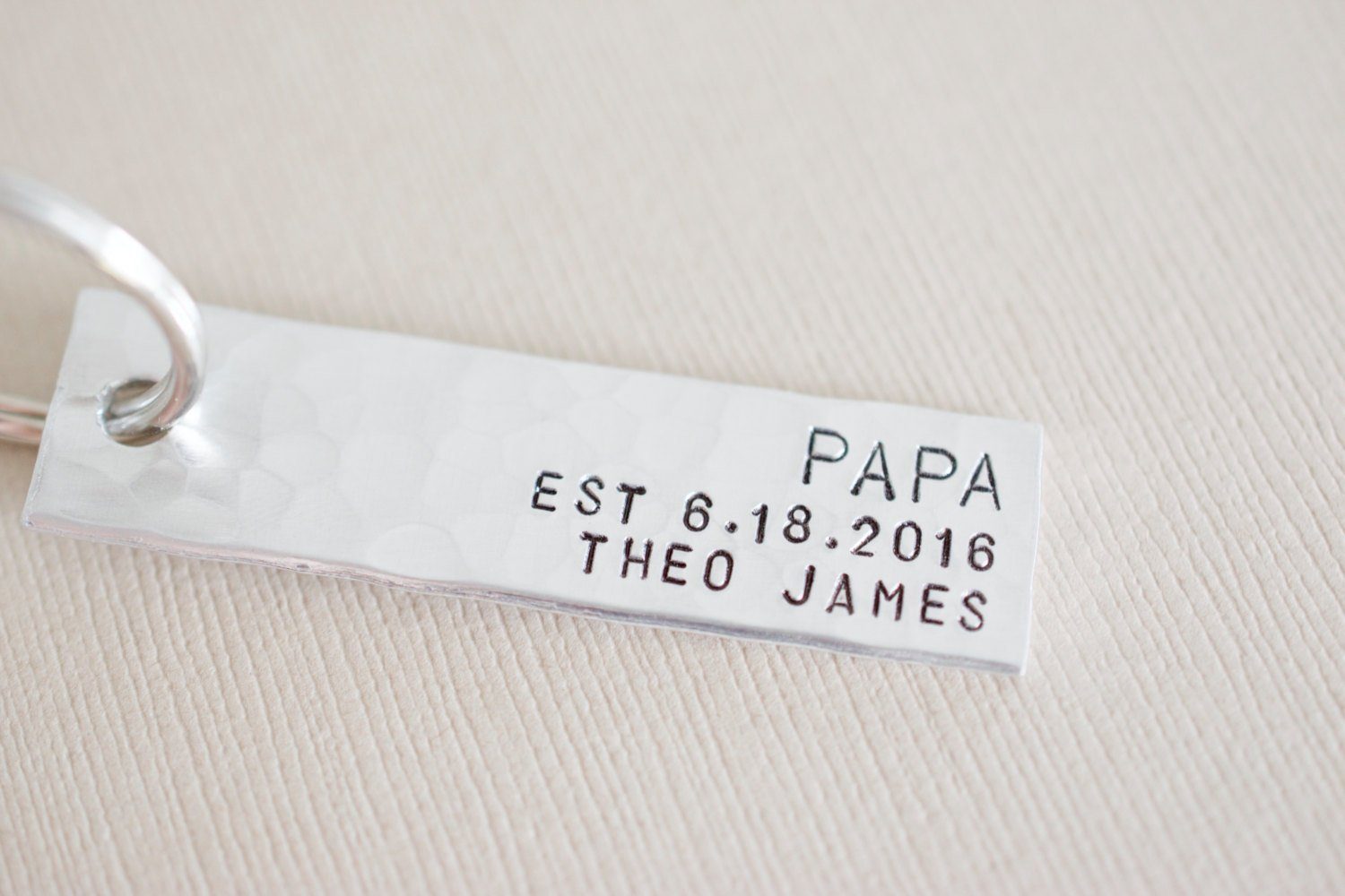 Birth Announcement Keychain