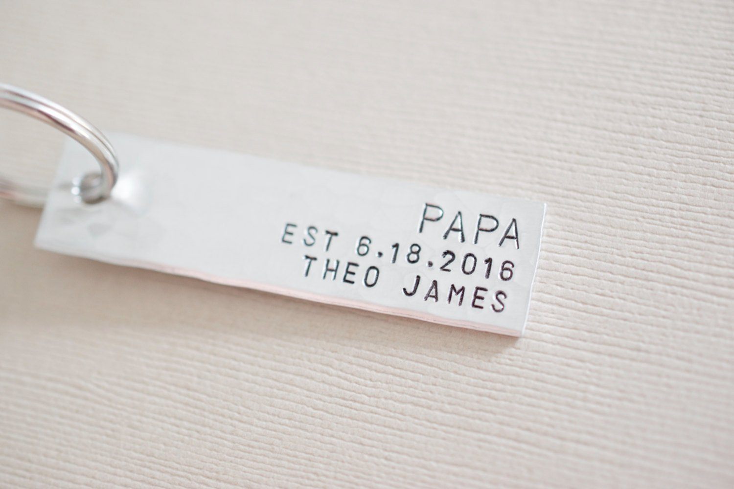 Birth Announcement Keychain