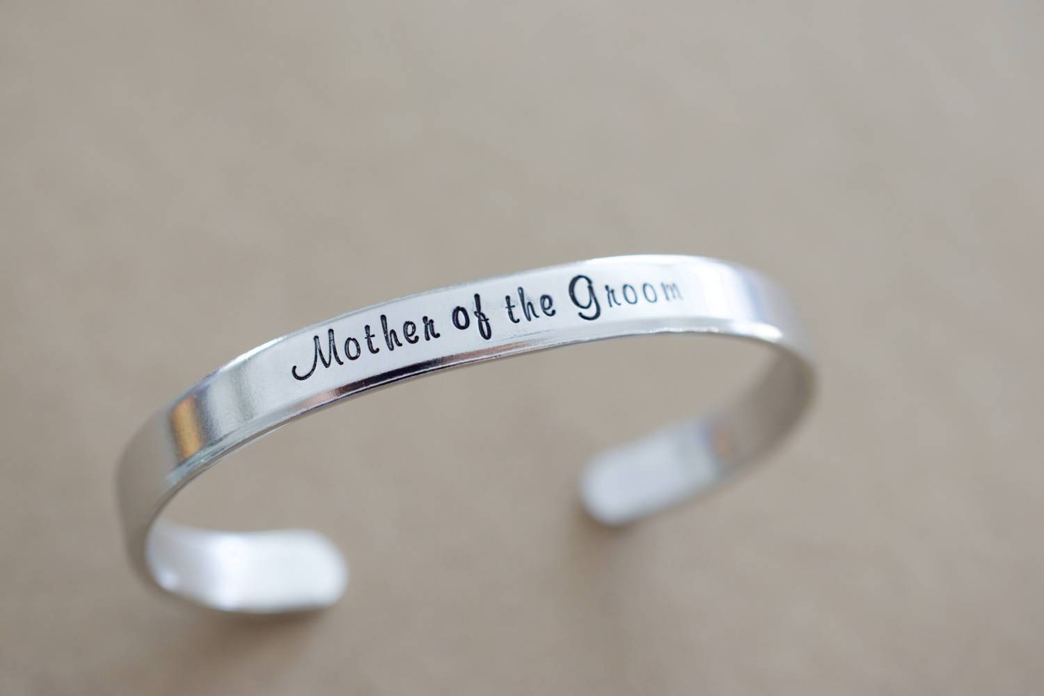 Mother of the Groom Cuff Bracelet