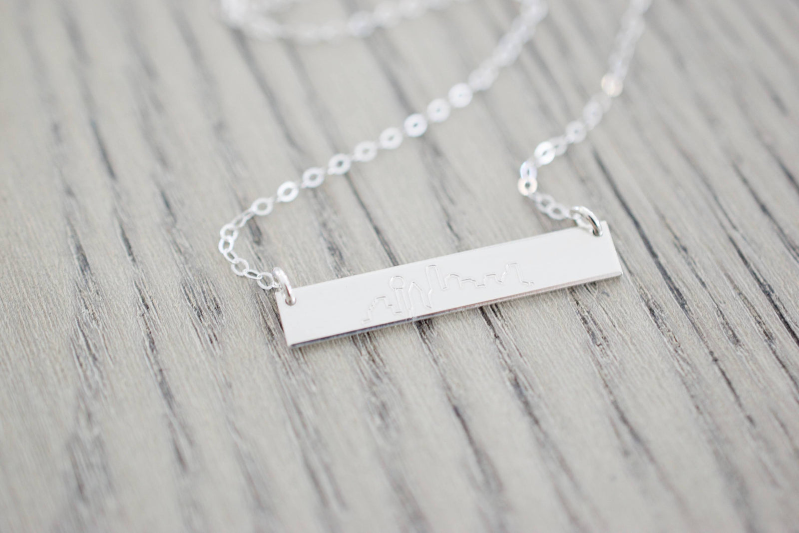 City Skyline Bar Necklace