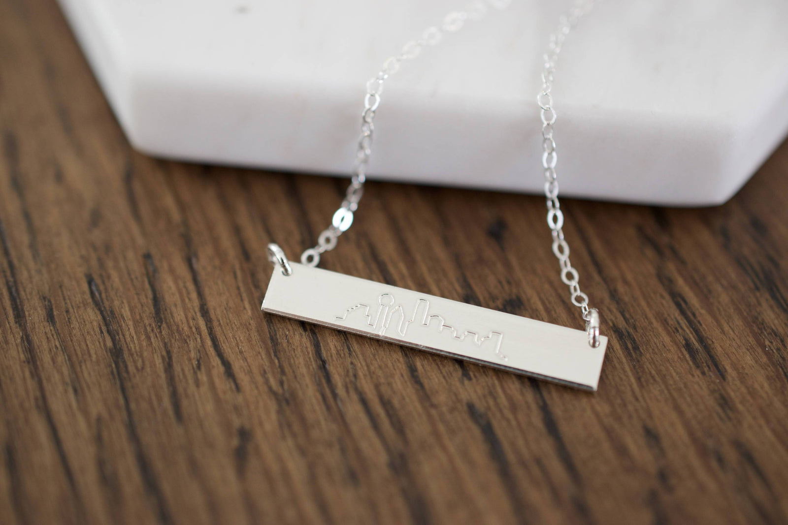 City Skyline Bar Necklace