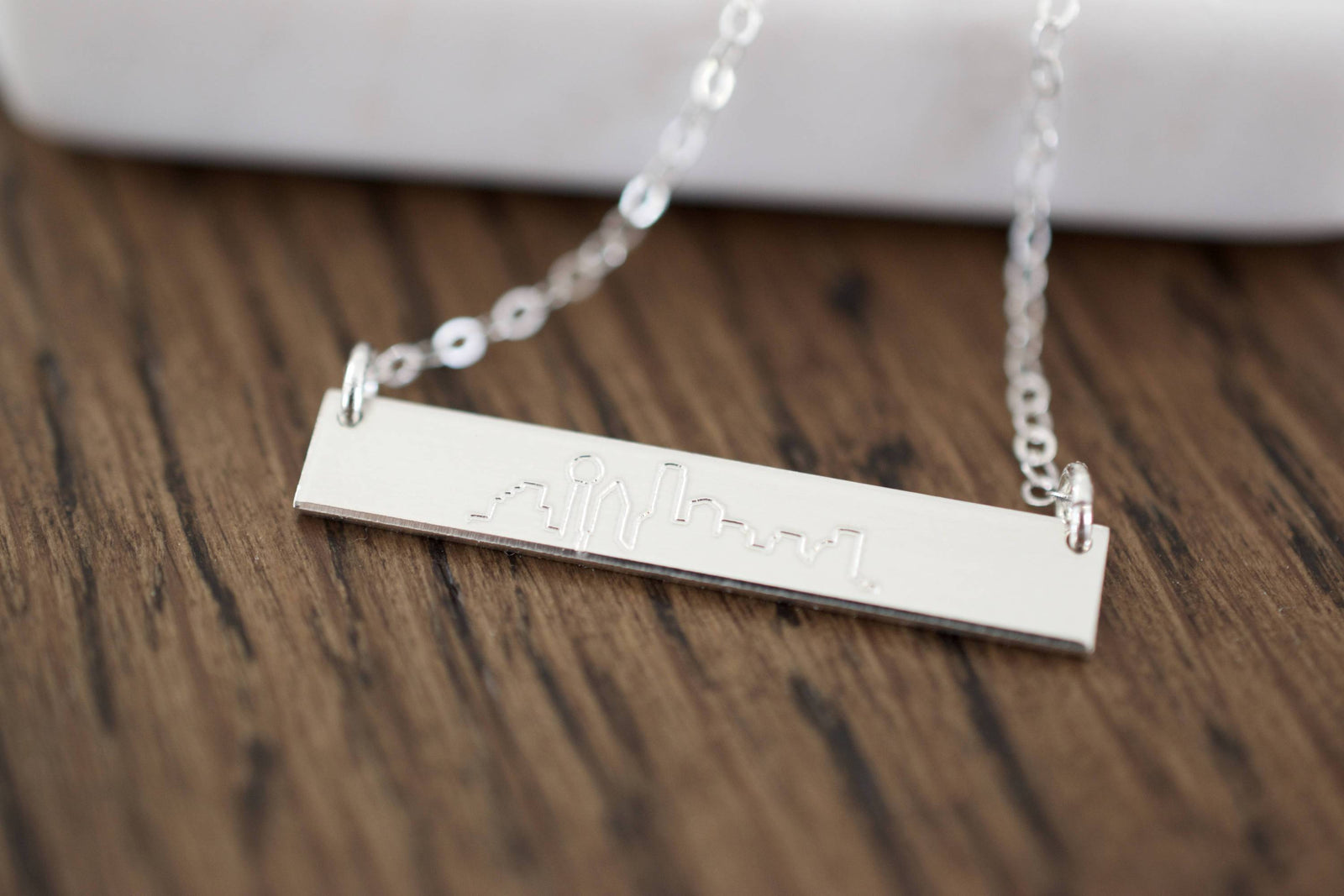 City Skyline Bar Necklace