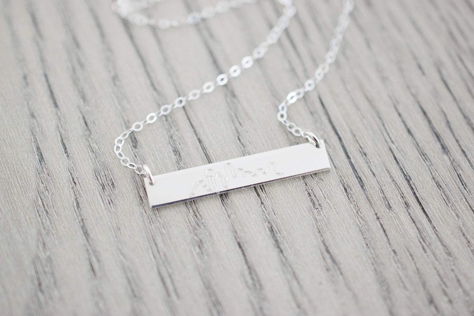 City Skyline Bar Necklace
