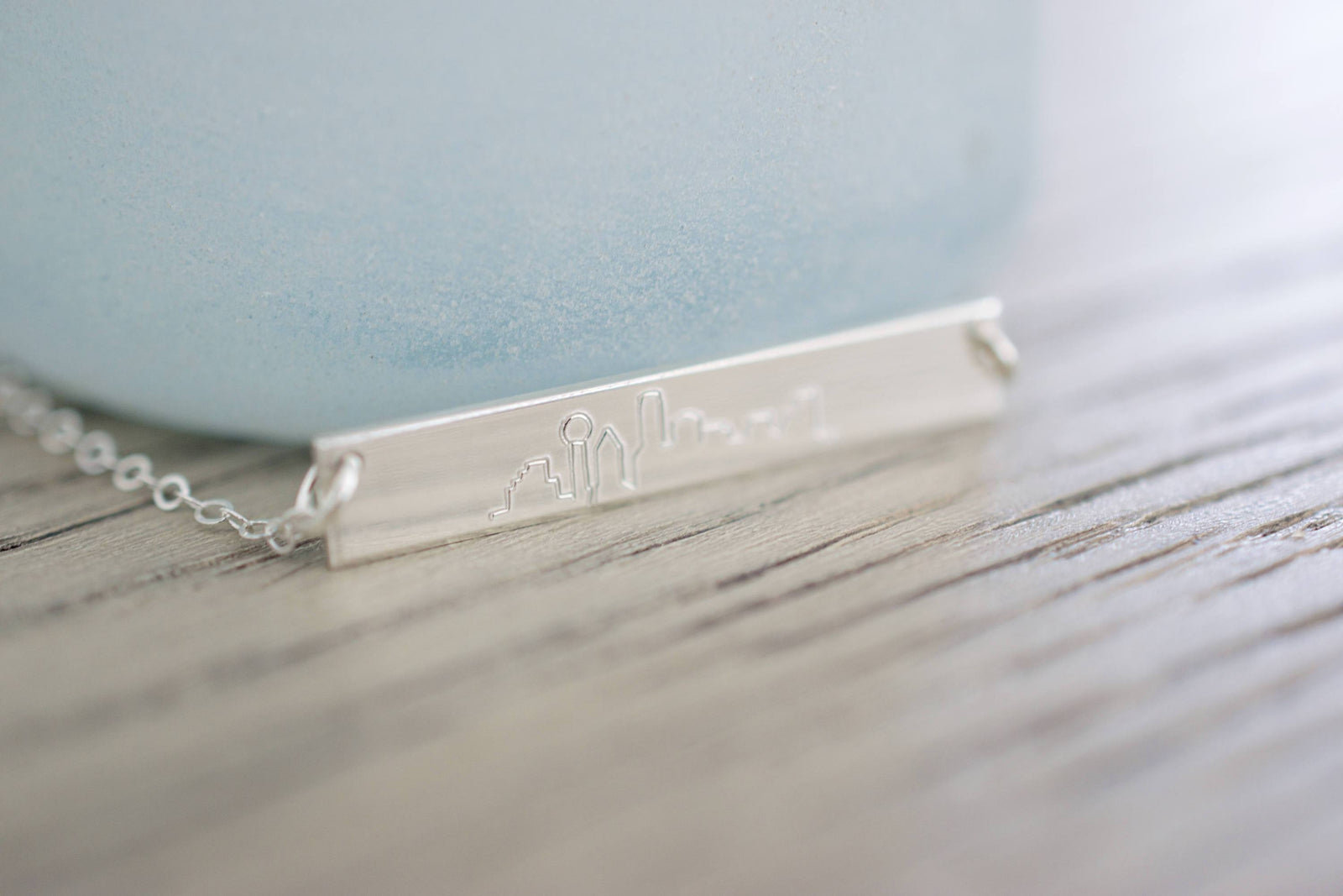 City Skyline Bar Necklace