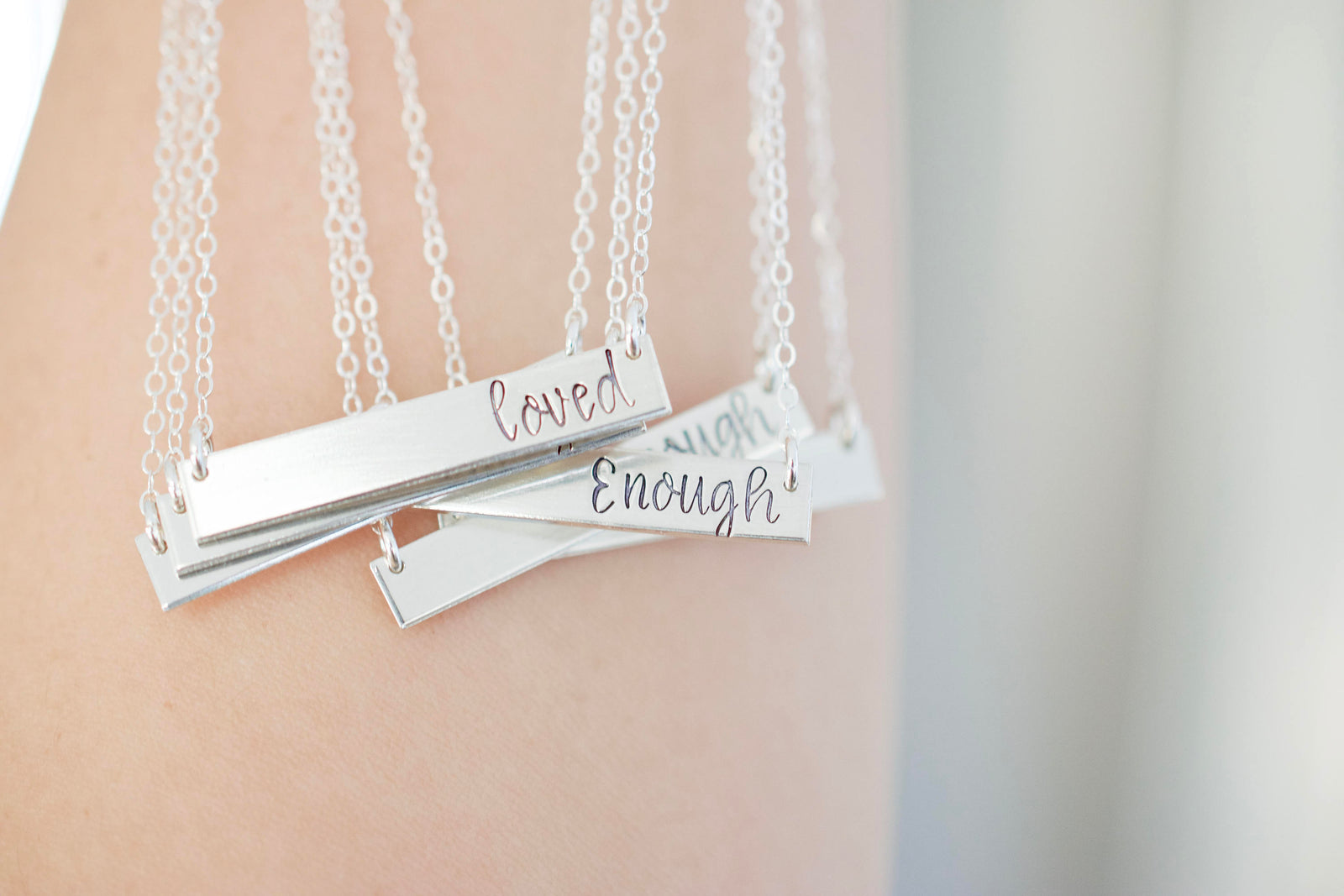 Mountain Bar Necklace - Sterling, 14kt Gold Fill, Rose Gold