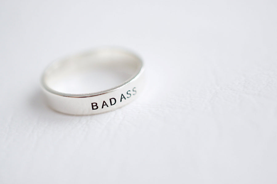 Badass Ring, ring on hand picture