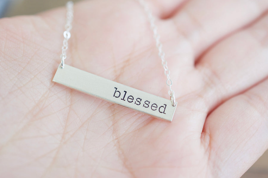 Blessed Necklace, white background