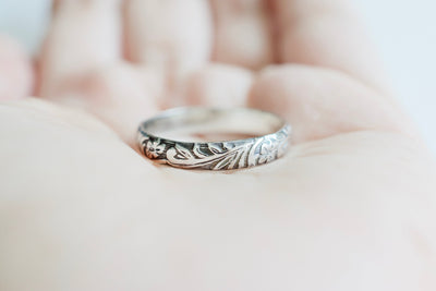 Floral Ring, shown in hand