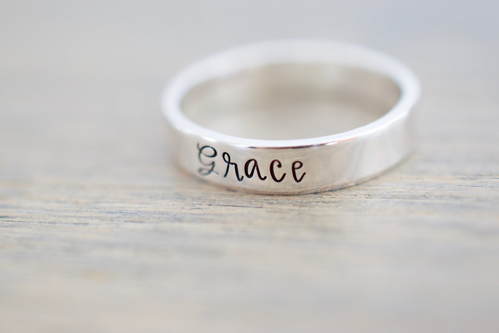 Stackable Name Ring