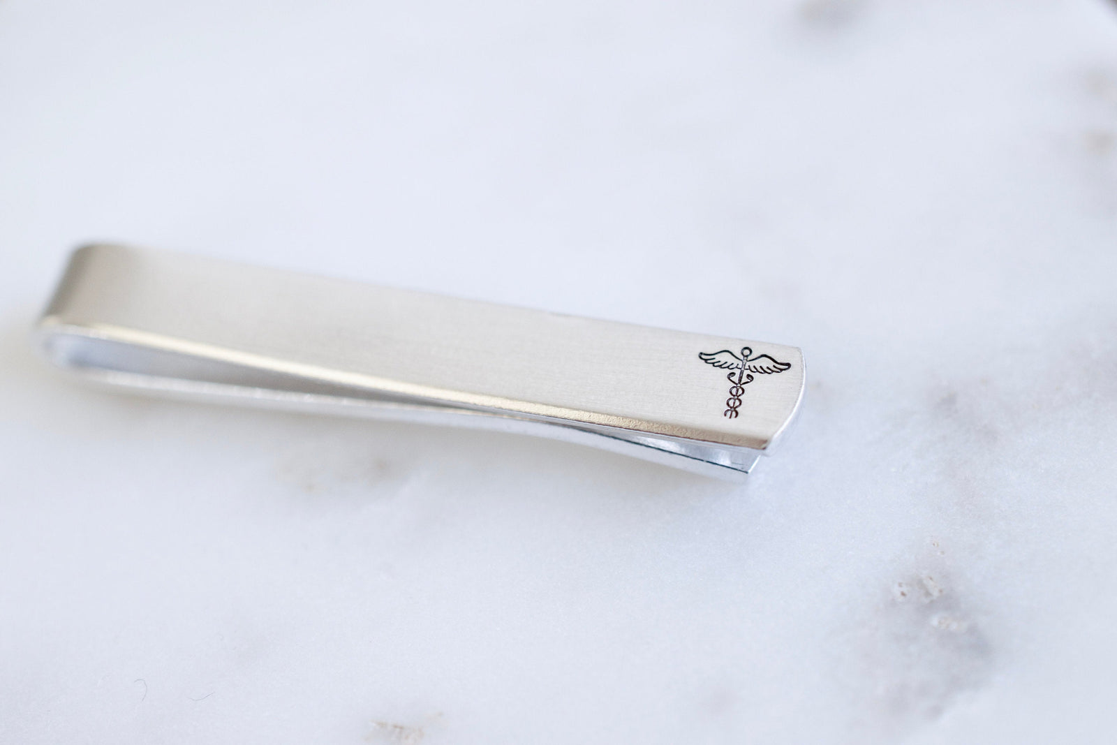 Caduceus Tie Clip