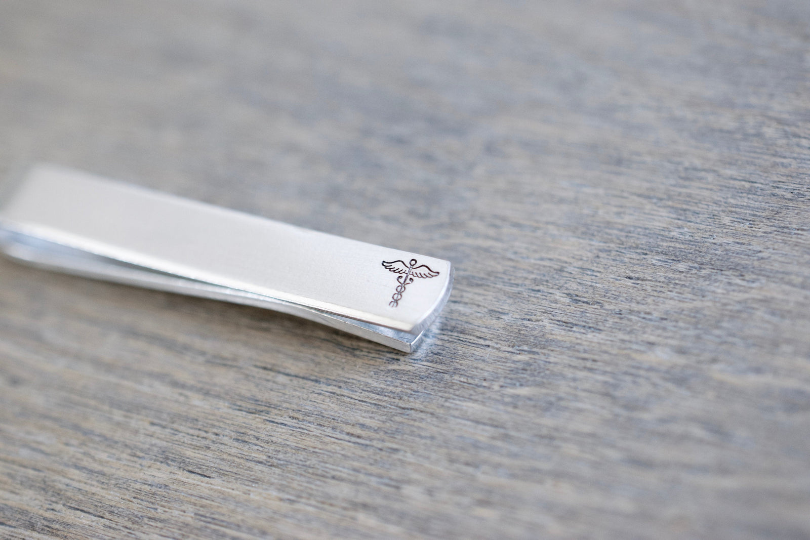 Caduceus Tie Clip
