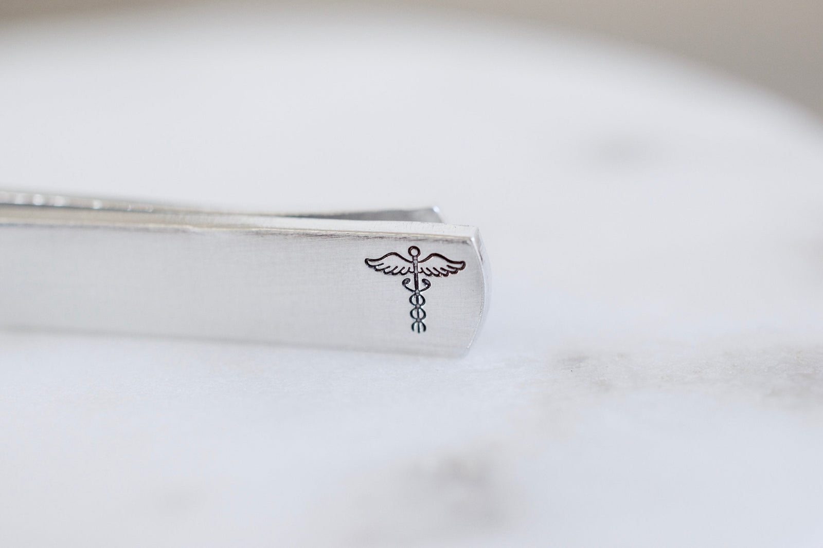 Caduceus Tie Clip