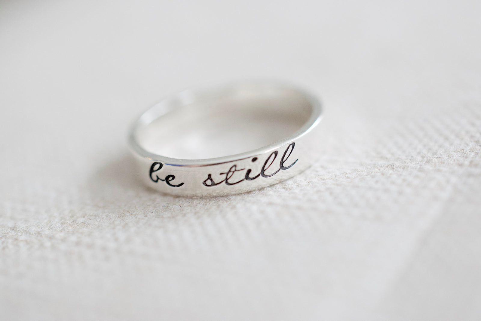 Be Still Ring - Sterling Silver Ring - Gifts for Her