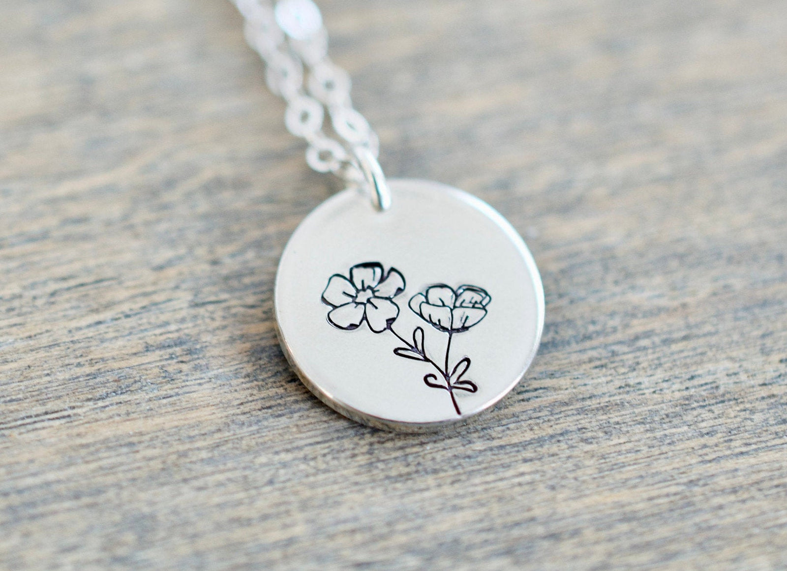 Cosmos Necklace - Birthmonth Flower - October Jewelry - Cosmos Charm