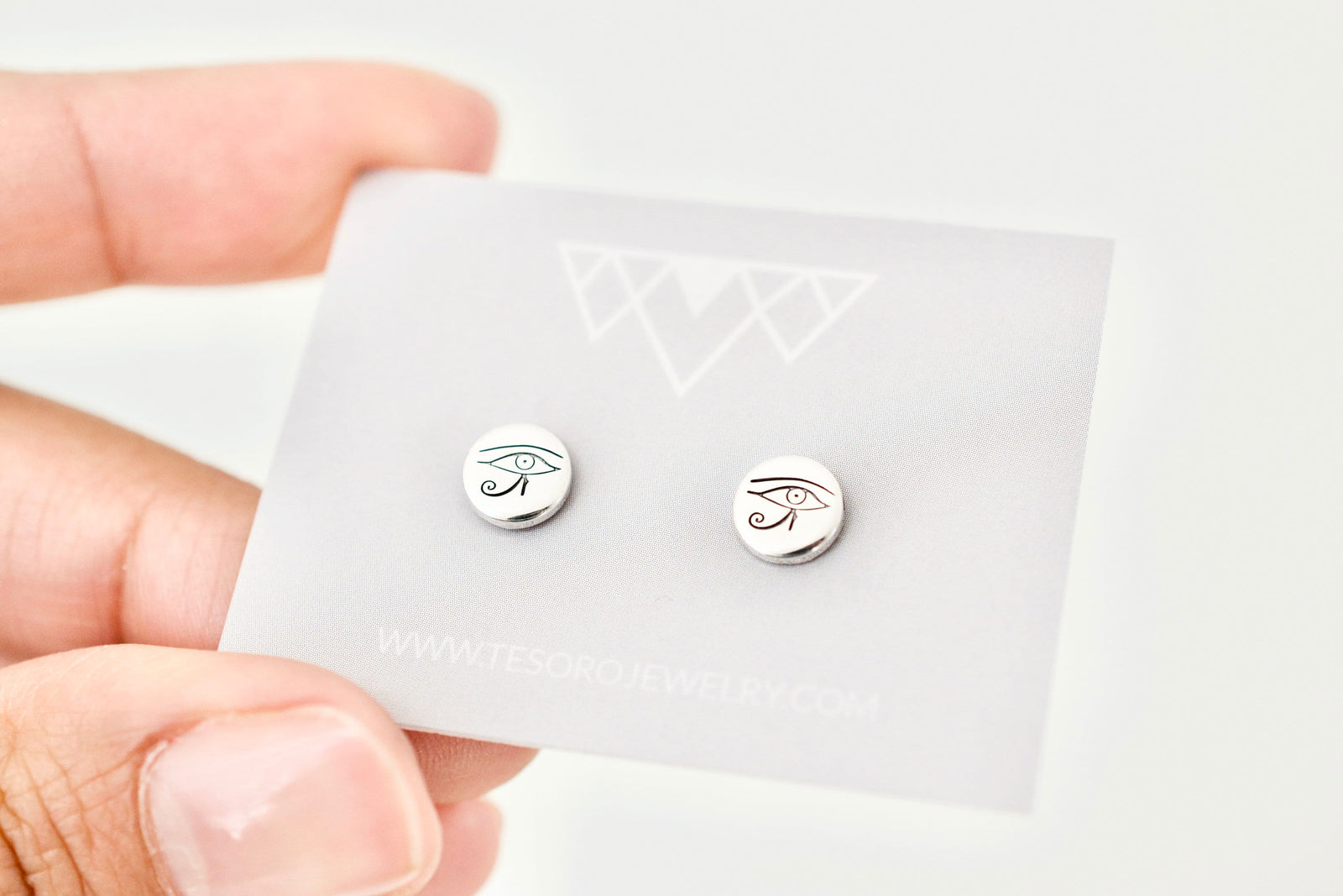 Eye of Ra Earrings - Sterling Earrings for Her