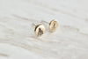 Tree Earrings - Gold Evergreen Earrings - Nature Jewelry