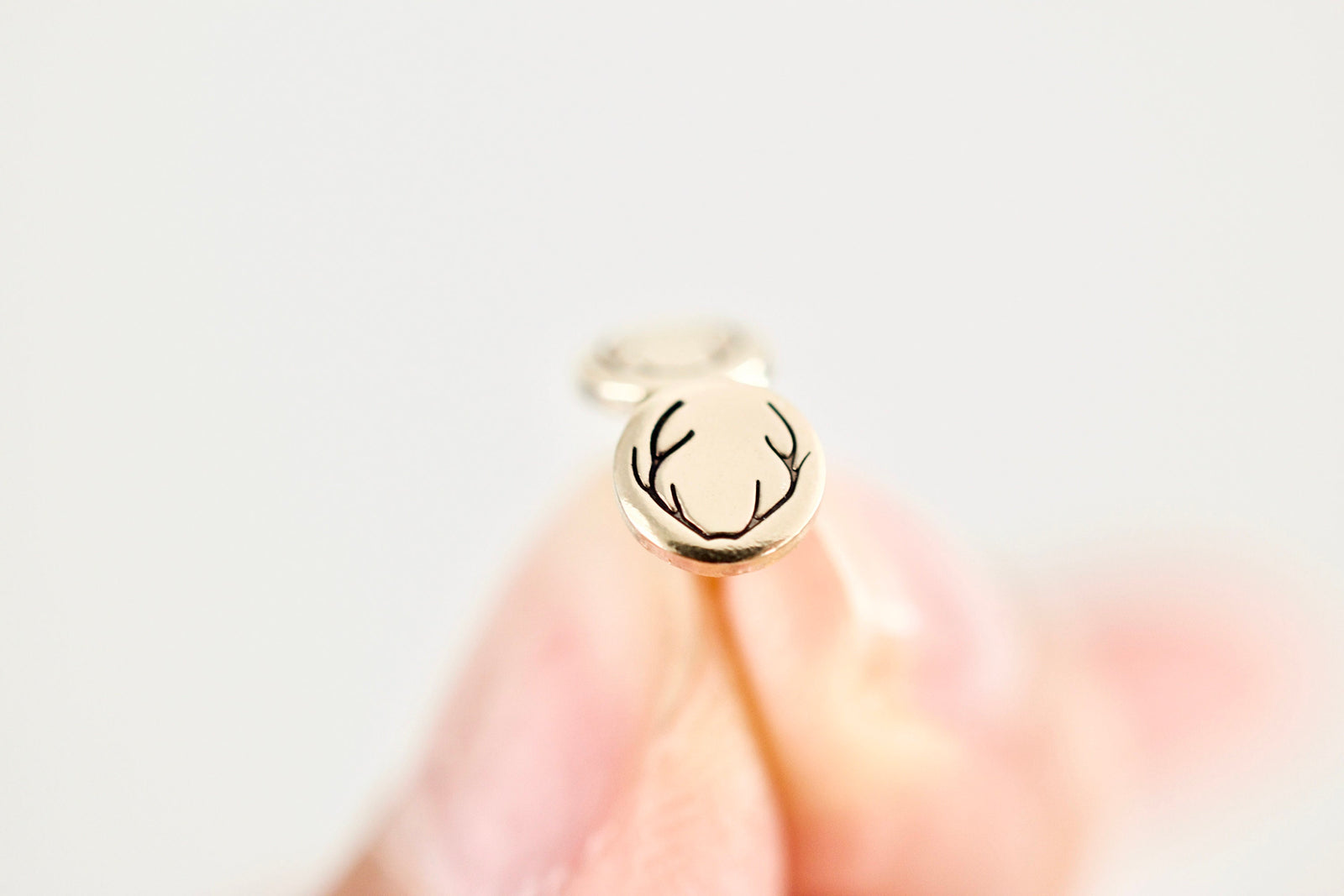 Antler Earrings - Gold Earrings