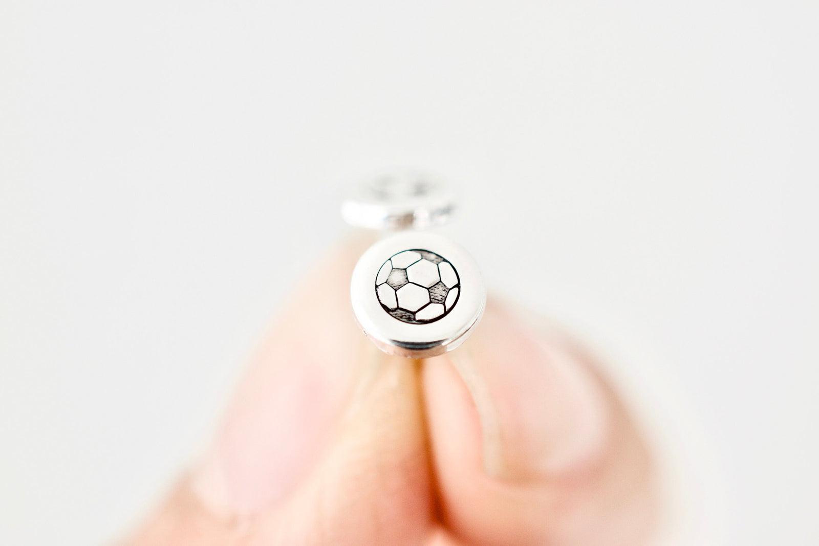 Soccer Earrings - Sterling Sport Stud Earrings