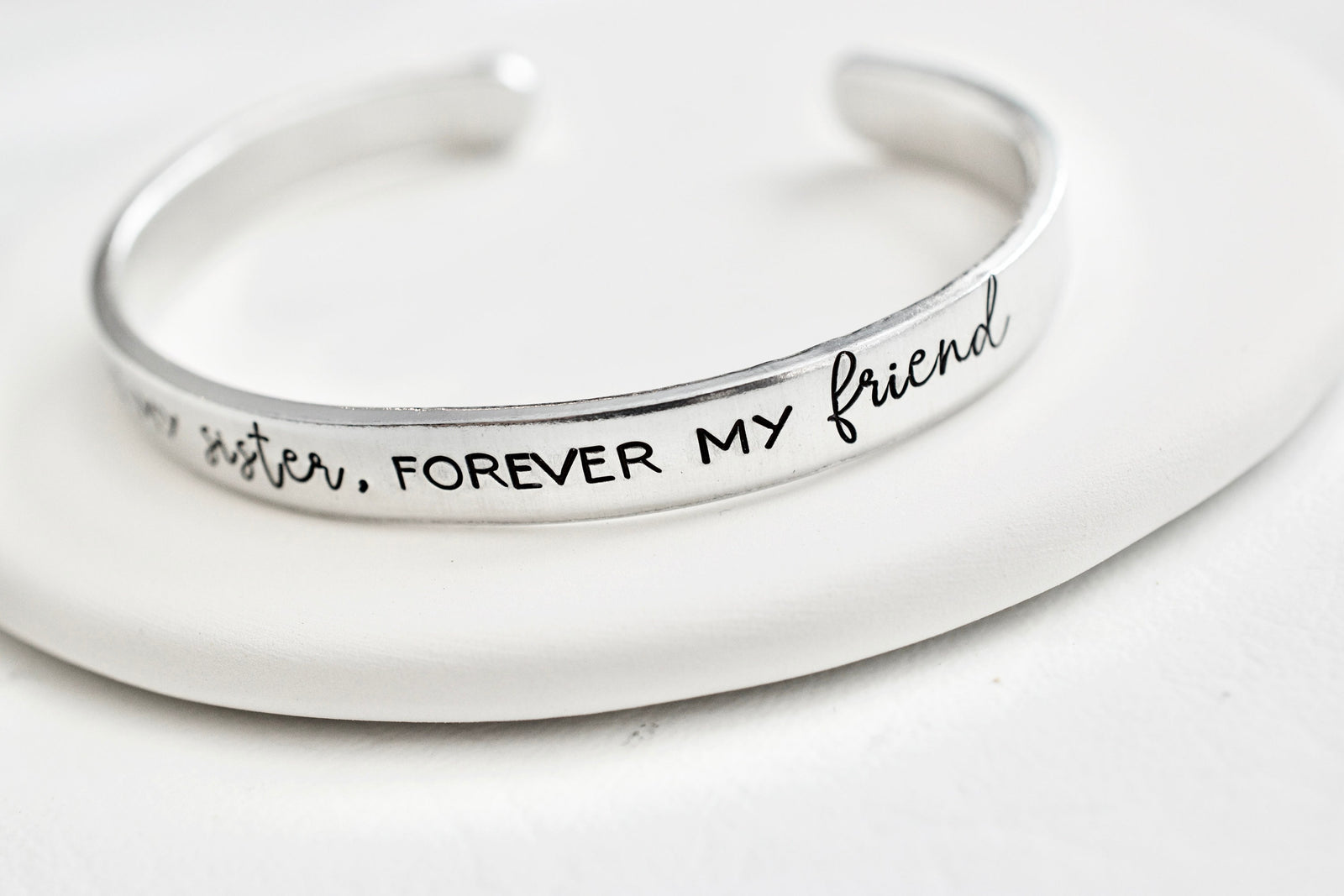 Always my SIster, Forever my Friend Bracelet - Friendship Jewelry - 1/4 inch