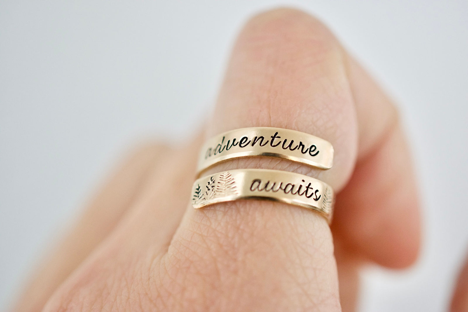 Adventure Awaits Ring - Sterling Silver Wrap Ring