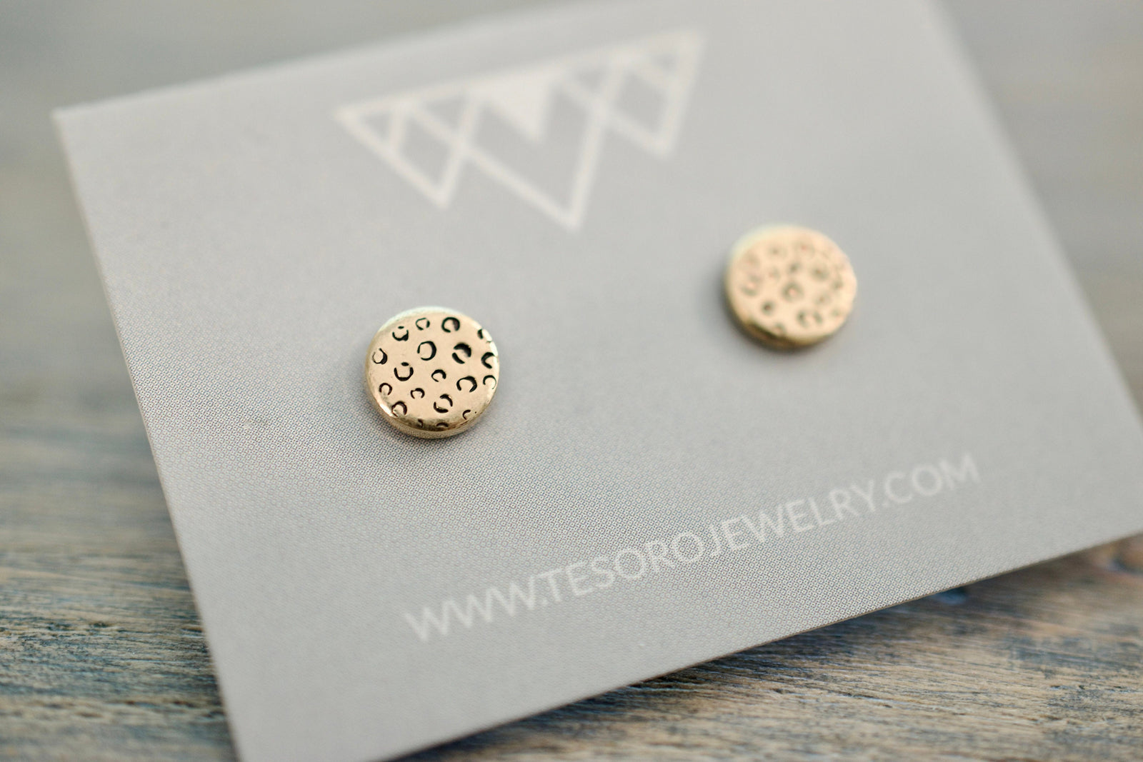 Leopard Print Earrings - Sterling Animal Print Stud Earrings