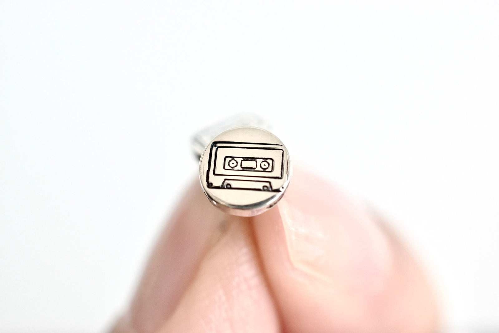 Cassette Tape Earrings - Sterling Stud Earrings - Music Jewelry