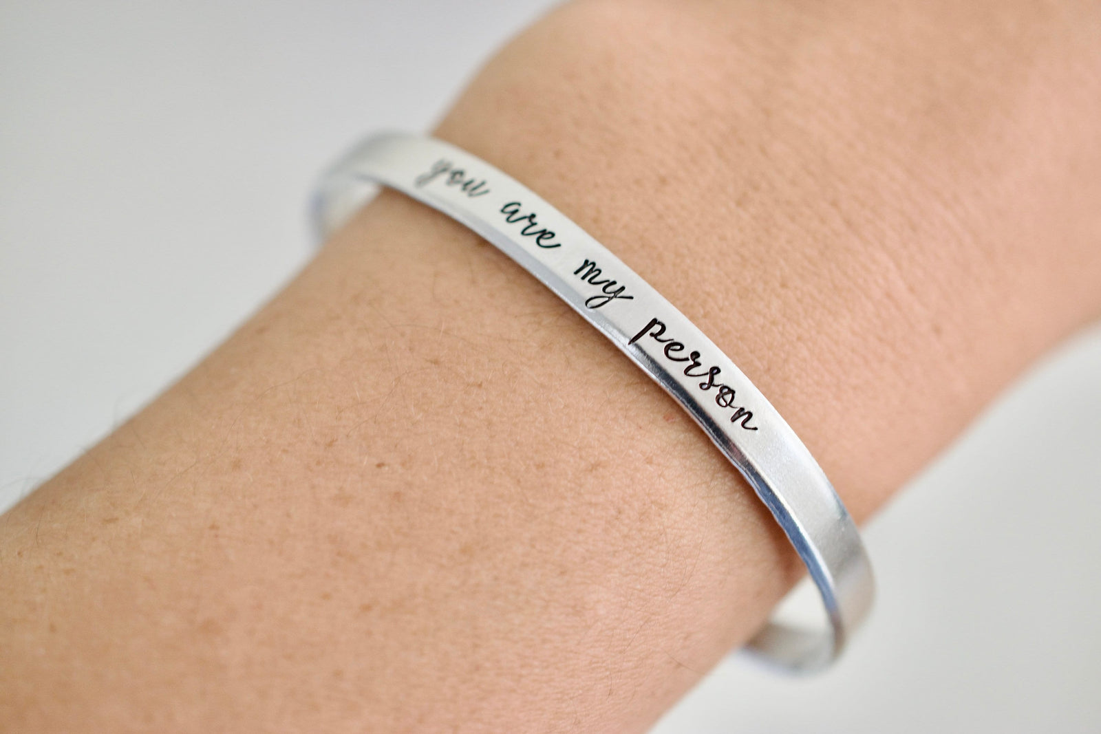 You are my Person Bracelet - Gift for Mom Cuff Bracelet - 1/5 inch