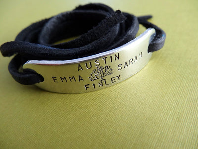 Family Tree Wrap Bracelet | Custom Bracelet