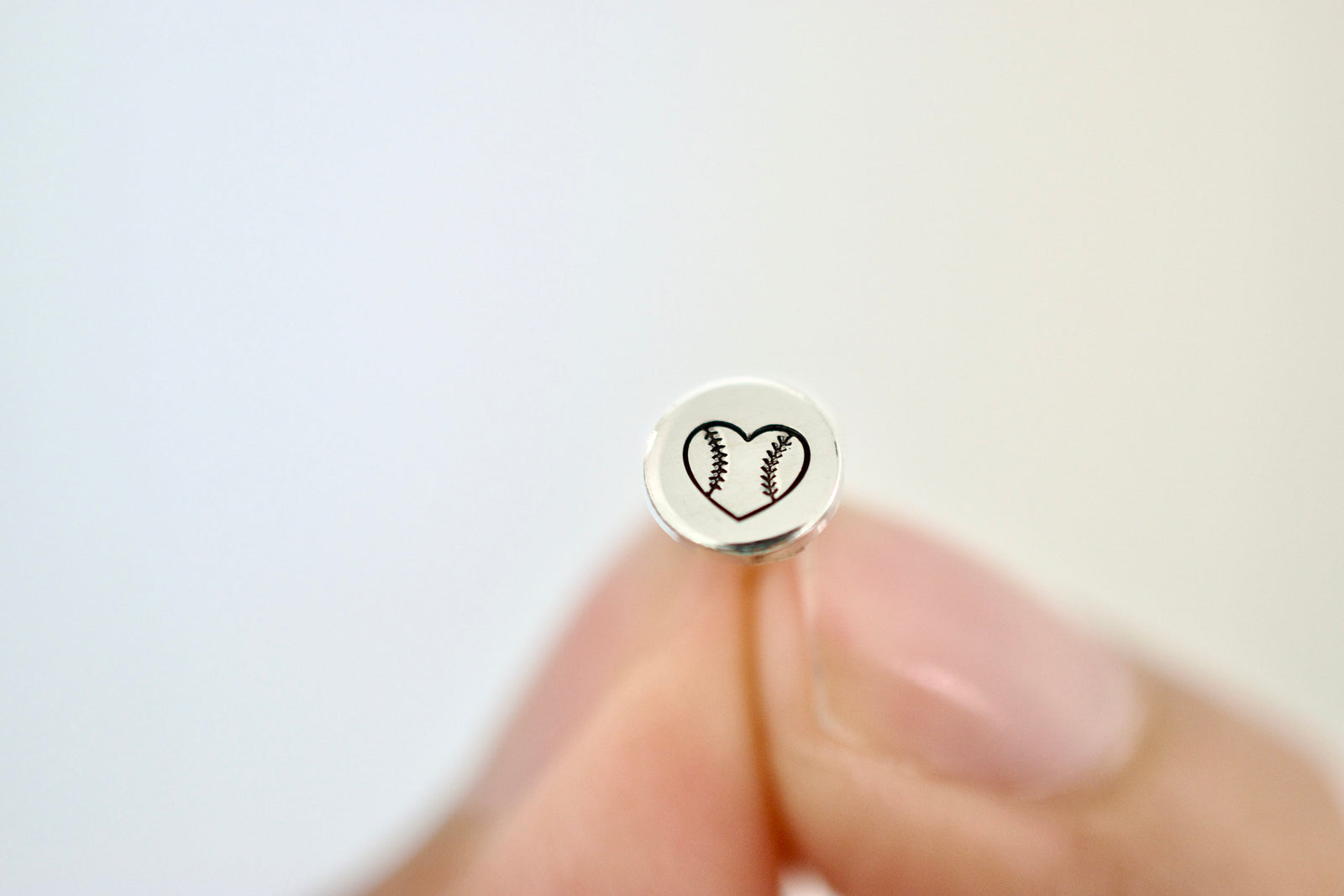 Baseball Love Earrings - Sterling Stud Earrings