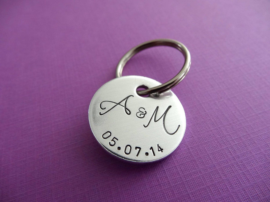 Personalized Keychain, view from above 