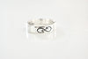 Infinity Initial Ring - Sterling Silver Ring - Gifts for Her