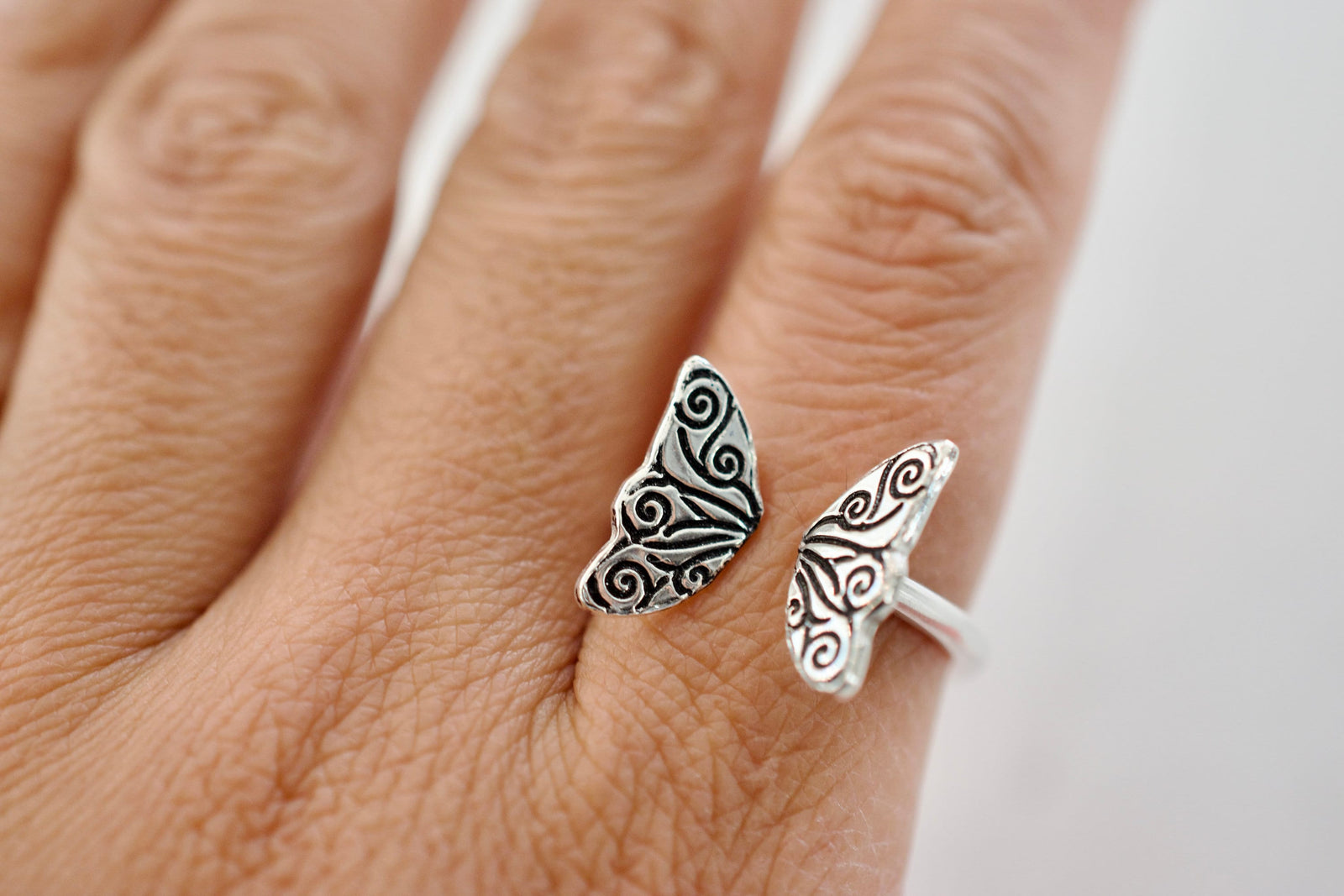Butterfly Wing Ring - Sterling Silver Ring