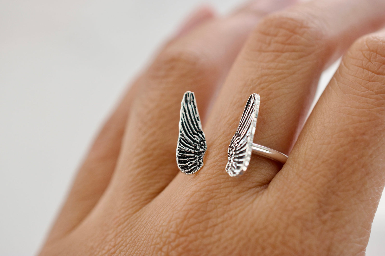 Angel Wing Ring - Sterling Silver Ring