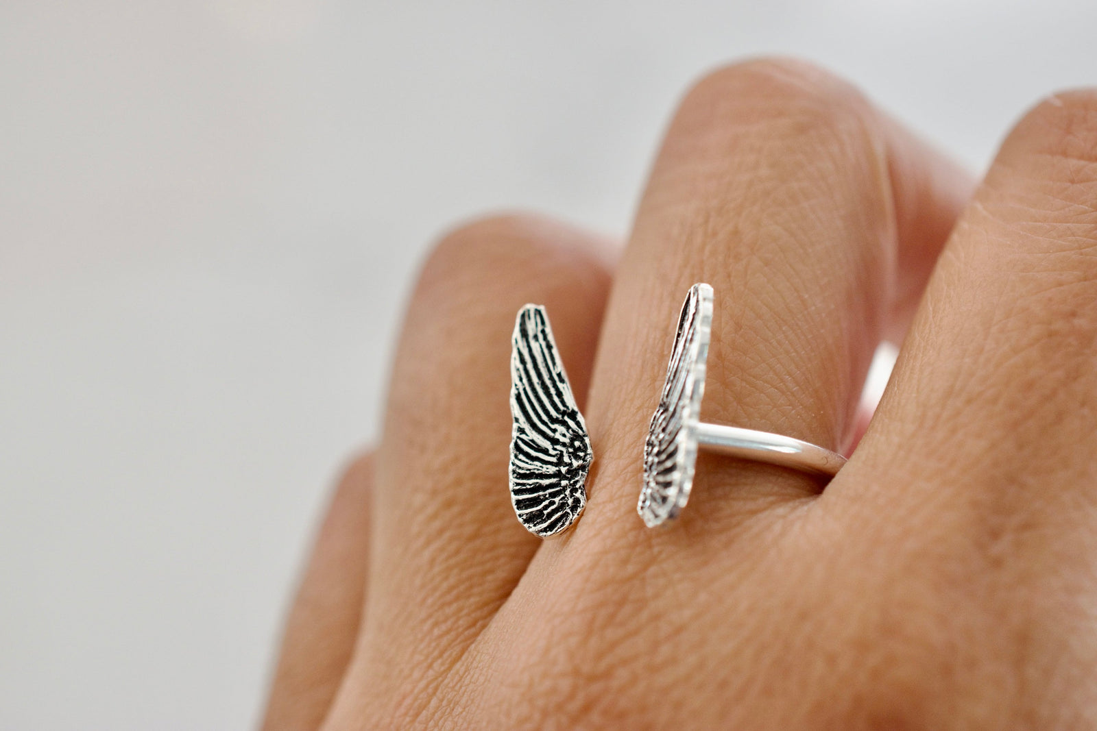 Angel Wing Ring - Sterling Silver Ring