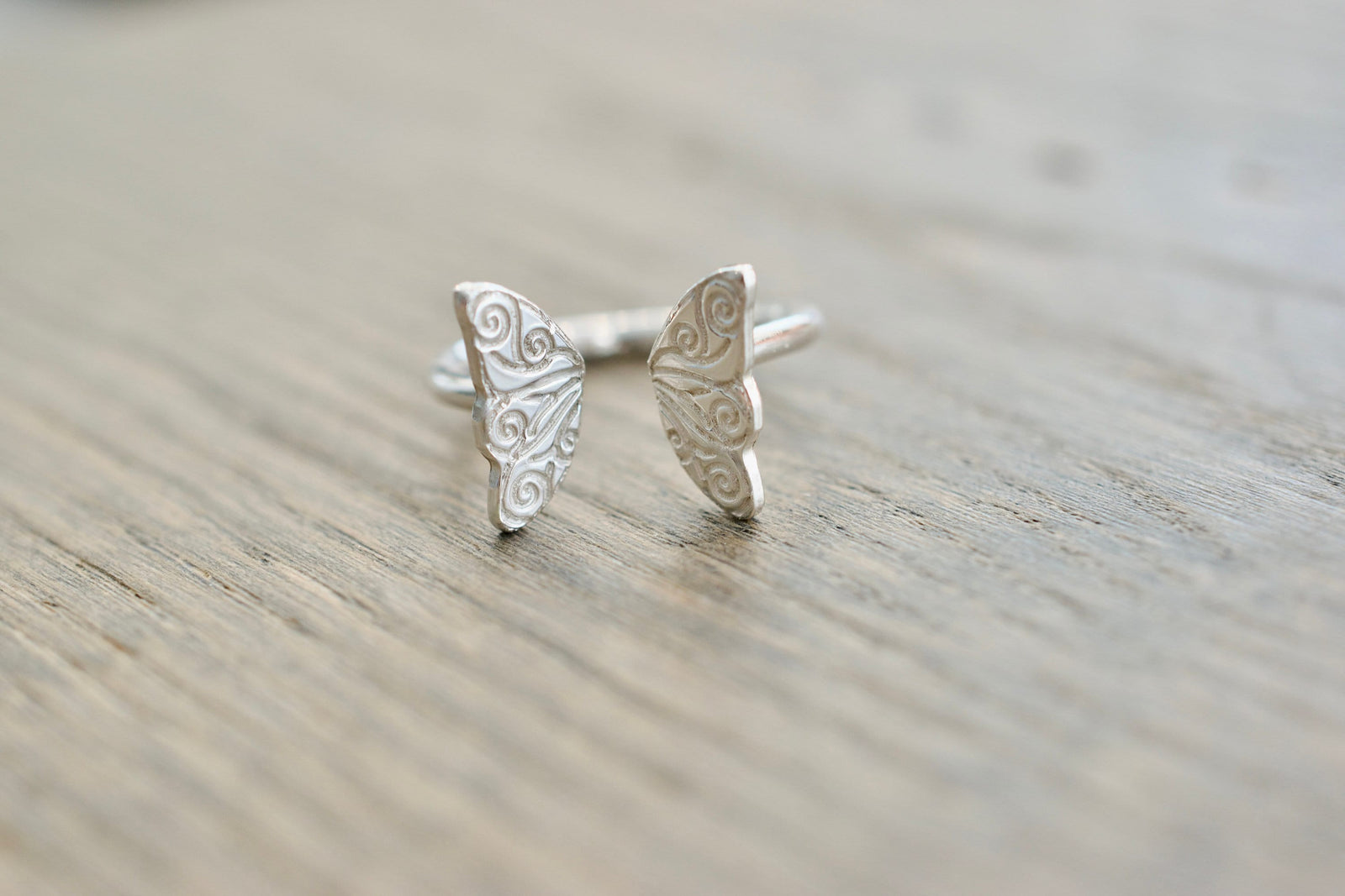 Butterfly Wing Ring - Sterling Silver Ring