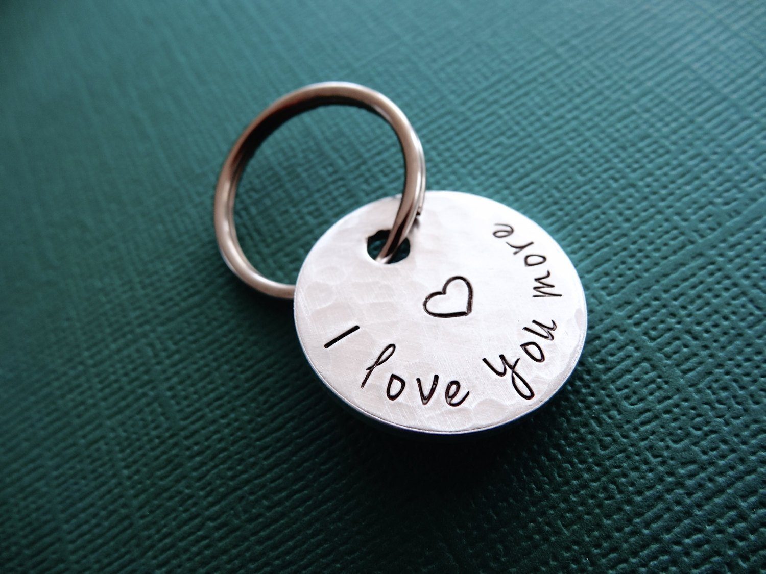 I Love You More Keychain