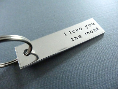 I love you the most Keychain