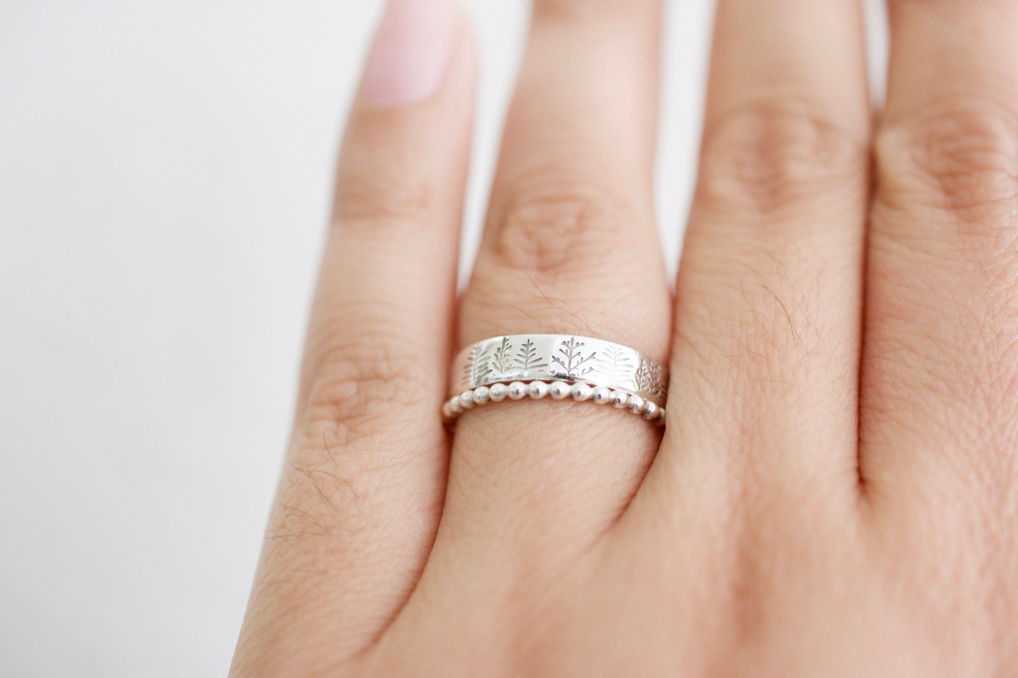 Gold Beaded Ring - Stacking Ring - Gold Accent Ring