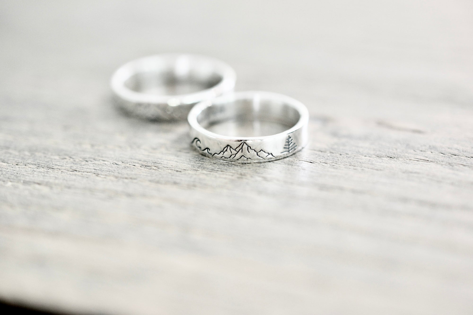 Sea Mountain Forest Ring - Sterling Silver Ring