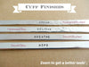 Thin Custom Bracelet - Personalized Text Bracelet - 1/8 inch