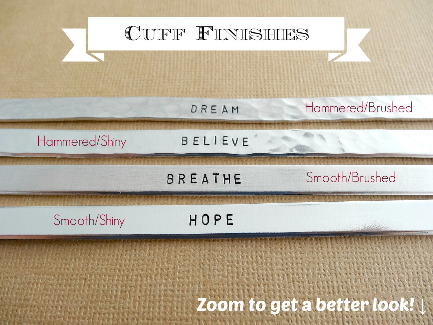 Small but Mighty Bracelet - Personalized Text Bracelet - 1/8 inch